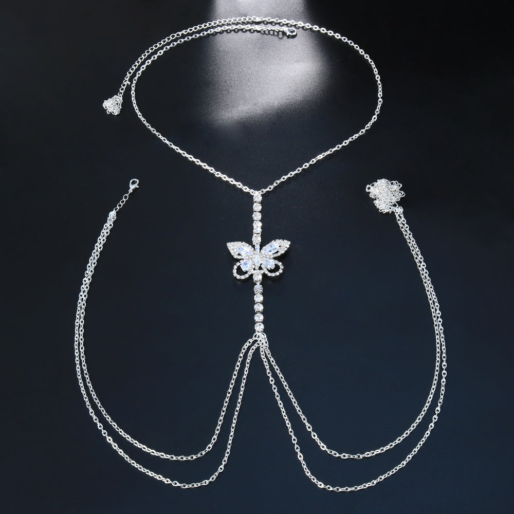 Baddie Butterfly Rhinstone Bra- Mariah