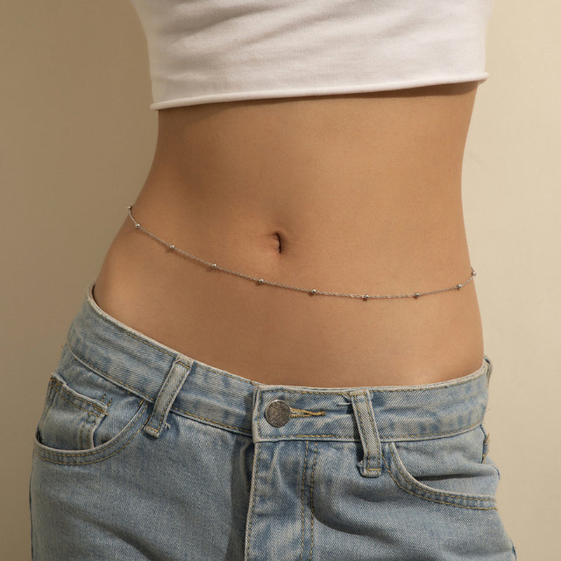 Tennis Rhinestone Body Waist Chain