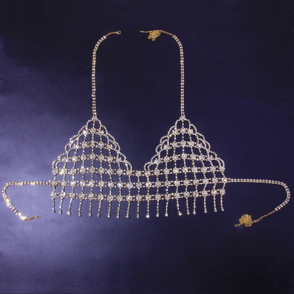 Baddie Crystal Luxury Rhinestone Bra-let - Stunning – Baddie He Cant Have  Jewelry Co.
